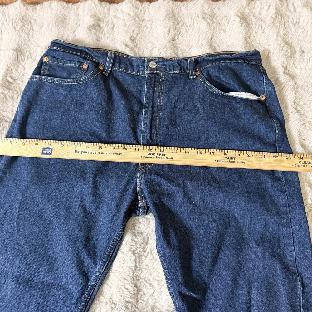 Levi's 505 Men's Jeans Dark Wash Regular Fit‎ Zip Fly 40x30